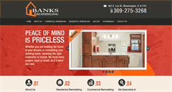 Desktop Screenshot of banksremodeling.com